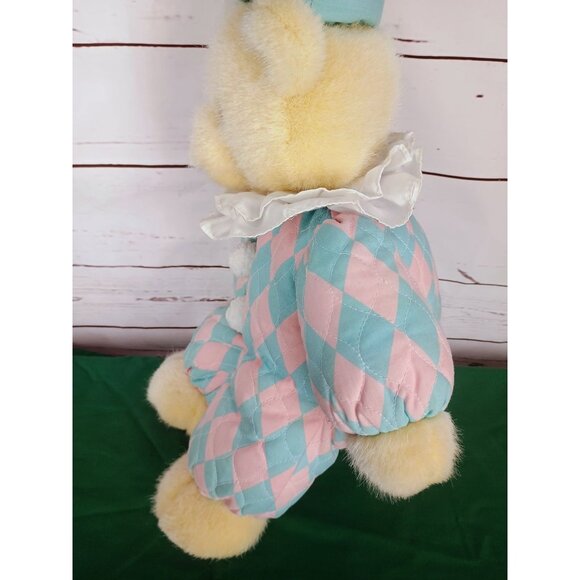 DAKIN Vtge Fraser Collection Baby Circus Bear Squishy Plush Blue Pink 18"‎ - Picture 4 of 6